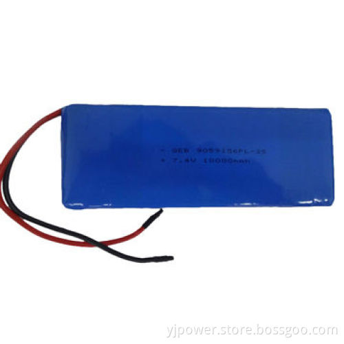 7.4V 10,000mAh Cylindrical Battery, 0-60° Working Temperature